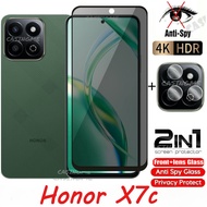 Honor X7c Private Tempered Glass Anti-Spy Full Cover Screen Protector Anti Peek Privacy Film For  Ho