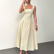 ชุดกลางวันเข้ารูปสำหรับผู้หญิงรูปทรงคอร์เซ็ต ความยาวปานกลาง เหมาะสำหรับงานปาร์ตี้ งานพิธีการ หรือโอก