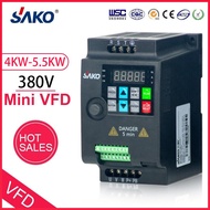 【SAKO Designated Store】SKI780 380V 0.75KW/1.5KW/2.2KW/4KW/5.5KW 220V 1HP Mini VFD 3-Phase Input 3-Ph