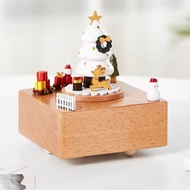 Christmas Festival Gift Solid Wood Music Box Creative Gift Crafts Gift Christmas Gift
