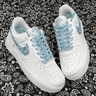 Dây Giày Air Force 1 Ess Màu Trắng Xanh Lá Cây Hoa Quả Màu Xanh Carolina Màu Xanh Da Trời JK Lưới Ai
