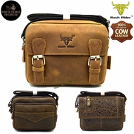 Rush Rider Full Cow Leather Sling Bag Men Shoulder Bag Cross Body Messenger Leather Bag Beg Silang K