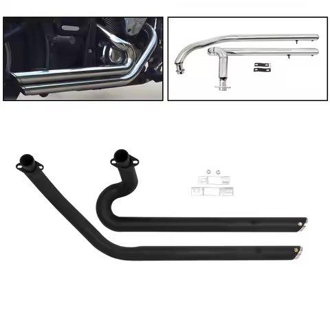 Motorcycle Exhaust Pipe Muffler Exhaust System Shortshots Staggered Pipe For Kawasaki Vulcan 900 S E