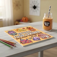 {category: Hobbies & Collections, title: Relaxing Adult Coloring Book: 28 Food and Drink Designs | G