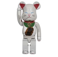 BE@RBRICK 招き猫開運弐 発光 銀メッキ 1000% (招財貓）