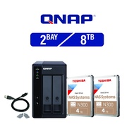 [Bundle Deal] QNAP TR-002 2-Bay USB Type-C Direct Attached Storage + Toshiba N300 3.5" SATA 6.0G 720