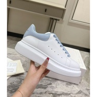 Alexander McQueen Ready Stock · Free Shipping McQueen White Shoes Heightening Platform Platform Shoe