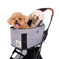 ibiyaya รถเข็นสุนัข  Travois Tri-fold จุ15กก +ดึงออกเป็นคาร์ซีทได้ ( dog stroller small breed รถเข็นสัตว์เลี้ยง ) FS2011 รถเข็นหมา