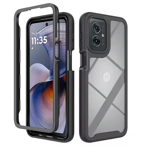 Moto G55 5G Phone Case Shockproof Clear Case TPU Bumper Rugged Cover For Motorola Moto G35 5G Protec