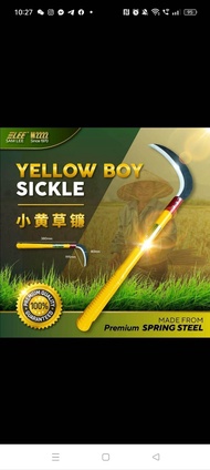 SAMLEE M2222 YELLOW BOY SICKLE SABIT RUMPUT