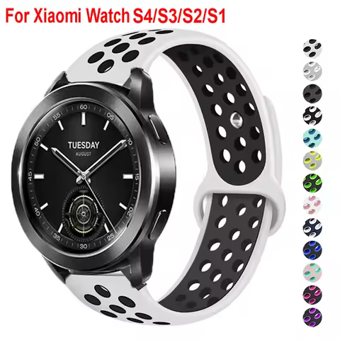 Sport Silicone Strap For Xiaomi Watch S4 S3 S2 S1 Pro Bracelet For Mi Watch Color 2/Xiaomi MI Color/