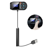 【support】 Wireless Bluetooth 5.0 Car Mp3 Player Handsfree Car Kit Lcd Aux Audio Usb Charge Car Accessories Fm Modulator