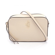 【二手，A級】 JIMMY CHOO Choo JC 相機單肩包，象牙色皮革，女士相機包