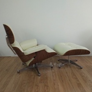 Leather Lounge Chair Eames Reclining Chair Genuine Leather Cowhide Single Sofa Chair Reading Lunch B