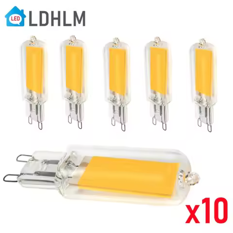10 Pcs G9 LED Light Bulb 7W 9W 12W 15W 220V Glass Lamp Constant Power Light LED Lighting G9 G4 COB B