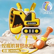 Children Backpack Water Spray Gun Large Capacity Adjustable Strap Outdoor Summer Beach Pump Action T