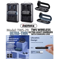 REMAX (Model: TWS-29) Ultra-Thin Wireless Earbuds (With Charging Case)