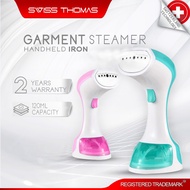SwissThomas Handheld Garment Steamer Iron Steamer Travel Size Water Tank (120ml/1500W)
