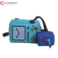 ♪ Lov  Cartoon Anime Adventure Time BMO Small Bags for Women Female Canvas Game Machine Shoulder Bag