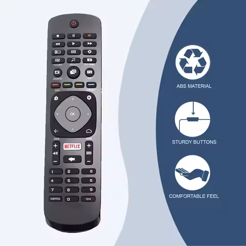 Replacement for Philips TV Remote Control, Compatible with All Philips Android LED/LCD/HDTV/UHD Smar