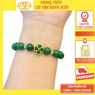 Lucky 4-Leaf Clover Mixed Stone Ring