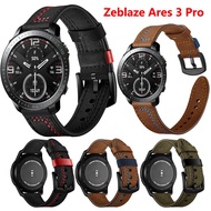 Quick Release Leather Watchbands for Zeblaze Ares 3 Pro Vibe 7 Pro Casual Belt Smart Watch Strap Soft Bracelet Wrist Watch Band