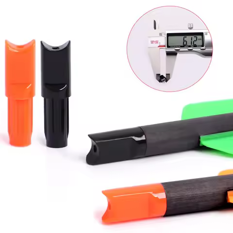 50pcs Half Moon Shaped Crossbow Arrow Nocks for ID 4.2mm/6.2mm/7.6mm Crossbow Arrow Tails Bow Huntin