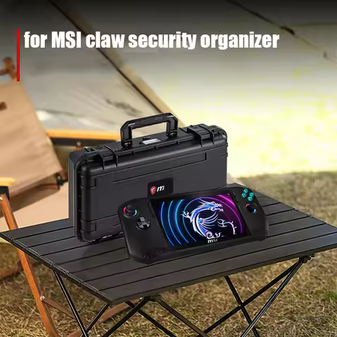 Portable Carrying Storage Bag for MSI CLAW Case Bag Shockproof Protective Travel Case Leather Hard C