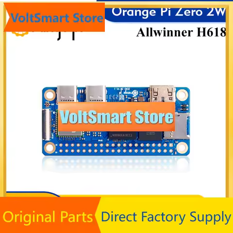VoltSOrange Pi Zero 2W + Expansion Board Single Board Computer 2GB RAM Allwinner H618 WiFi-BT Orange