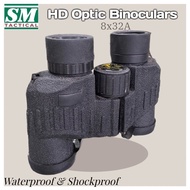 HD Optic Lens 8x32 Binoculars waterproof Shockproof Binoculars Bak4 Prism