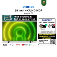 Philips 65 Inch 4K UHD HDR Android TV 65PUT7406