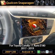 Android 14 Car Radio For Toyota Corolla 11 Auris E180 2017 2018 2019 Multimedia Video Player GPS Nav