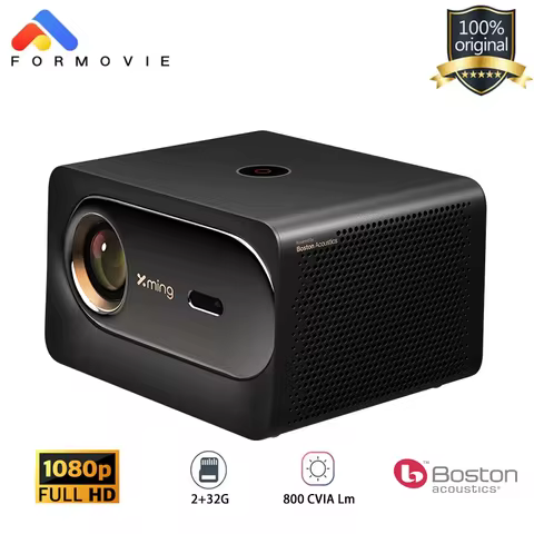 Formovie Fengmi Xming V1 LED Mini Projectors HD 4K 1080P Home Theater 800 CVIA Lumens Ultra Brightne