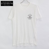 Chrome Hearts 白色 BS Flare V 領 T 卹（無標籤）