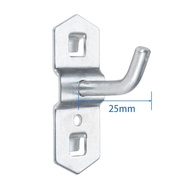 Bộ 5 Thép Xiên Móc Treo Lỗ Ban Móc Treo Tường Có Giá Để Đồ Nhà Để Xe Pegboard Móc Cửa Hàng Inox Tốt