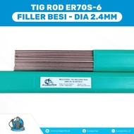 Kawat Las Argon/Tig Rod/ Filler Besi ER70S-6 diameter 2.4mm