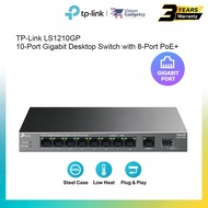 TP-Link LS1210GP 10-Port Gigabit Desktop Switch with 8-Port PoE+