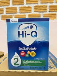 ( 1 กล่อง)Hi-Q Prebio สูตร 2 ขนาด 250 กรัม นิวทริเซีย ไฮคิว พรีไบโอโพรเทก นมผง สูตรต่อเนื่องสำหรับทารก ช่วงวัยที่6 เดือน_3ปี ขนาด 250 กรัม