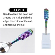 Parkson Carbide Tungsten Nail Carbide Tungsten Nail Bits Bits Rainbow Milling Cutter All For Manicure Nail Art Tool Drill Bit