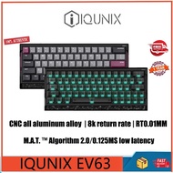 IQUNIX EV63 all aluminum CNC highperformance RT0.01 wired 8k gaming gaming magnetic axis keyboard SO