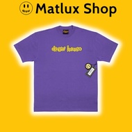 DREW HOUSE SS22 TEE VIOLET LOGO T-Shirt, purple, high quality cotton, DREW tee with loose letter pri