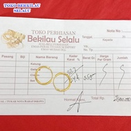 Promo....anting gipsi polos emas 24k berat 3.7 gram ada surat dari toko bisa COD terlaris