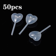 50pcs  Pipet Fla Puding Mini Pipet Infuser Puding Kue  4ml Tempat Fla Puding Pipet Bentuk Hati