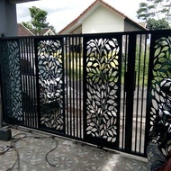 Pagar Rumah Minimalis / Pagar Plat Besi Motif / Laser Cutting