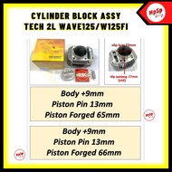 BLOCK WAVE125 / WAVE125FI HPSP RACING 65MM 66MM PIN 13MM & 14MM W125 BLOCK