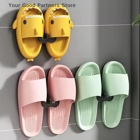U-shaped Slipper Rack Wall Mounted Punch Free Toilet Drainage Storage Rack Bathroom Wall Storage San