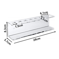 [qwolqn] Marker Pens Holder for Whiteboards, Wall Mount  Eraser Organizer Black