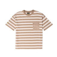 SMILEY STRIPED OS T- SHIRT (BEIGE)