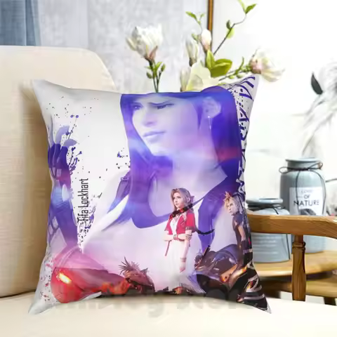 Tifa Lockhart-Final Fantasy 7 Pillow Case Printed Home Soft Throw Pillow Tifa Tifa Lockhart Ff7 Ff7R