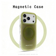 iPhone 17 Pro Max Magnetic Phone Case Airbag Shock-Resistant Simple i16 i15 i14 i13 i12 Gradient Col